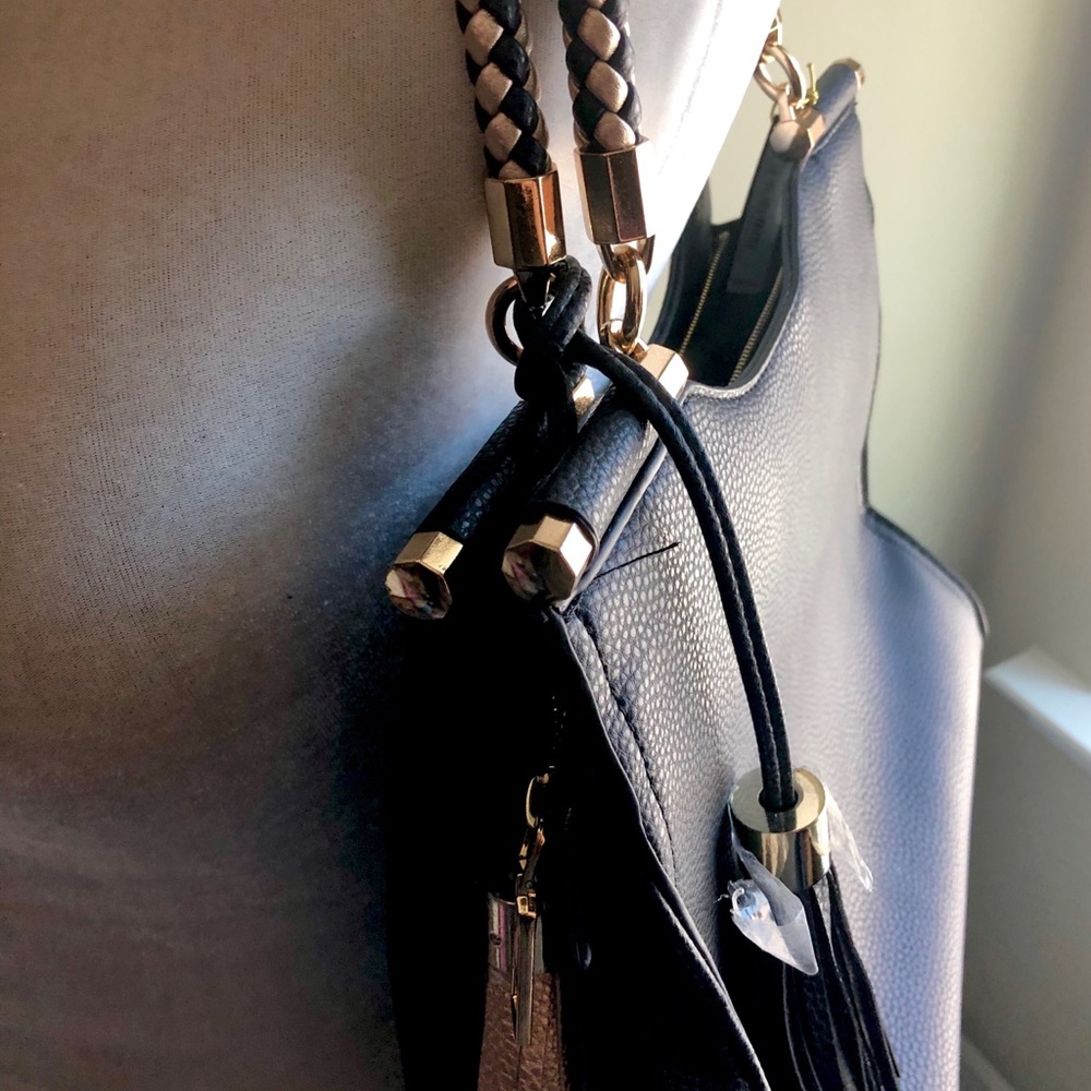 NWT Bebe Gold and Black Bag - Picture 5 of 7